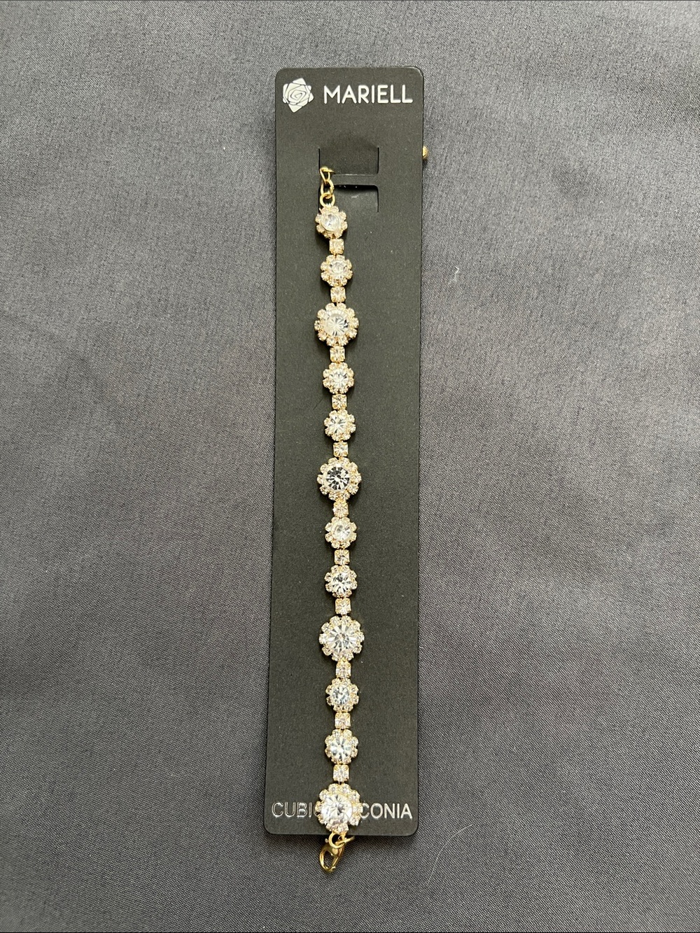 Mariell CZ bracelet 3228B-CR-G